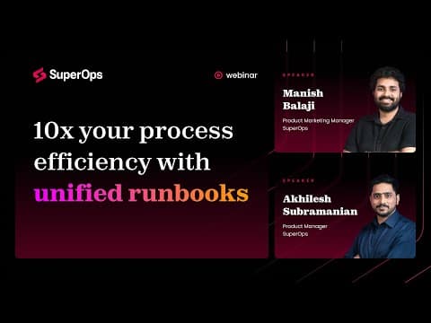 Unified runbooks, launched
